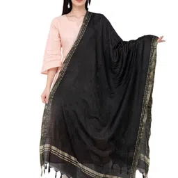 A R SILK DUPATTA HUB Zari Cotton Dupatta-picture-17