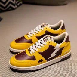 Doc Martin Men Colourblocked PU Sneakers-image-3
