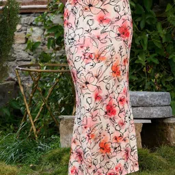 BAESD Floral Printed Pencil Maxi Skirt-image-65
