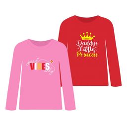 CoolTees4U Girls Typography 2 Printed Applique T-shirt-image-72