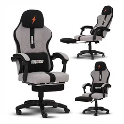 DROGO Breathable Fabric Armrest Adjustable Neck Ergonomic Gaming Chair-picture-29
