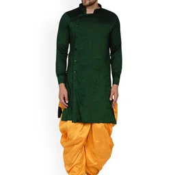 VEERA PARIDHAAN Men Regular Kurta with Dhoti Pants-picture-34