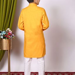 BAESD Boys Embroidered Regular Sequinned Kurta with Pyjamas image 5