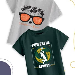 Provogue Boys 2 Printed Pure Cotton T-shirt-38