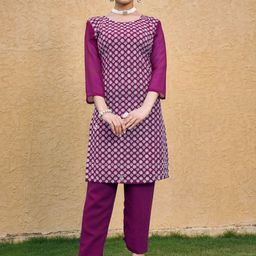 DIVASTRI Women Ethnic Motifs Embroidered Regular Mirror Work Kurta with Trousers-image-89