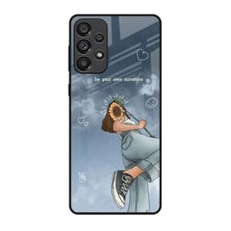QRIOH Sunflower Spirit Floral Printed Samsung Galaxy A73 5G Silicone Mobile Back Case-image-52