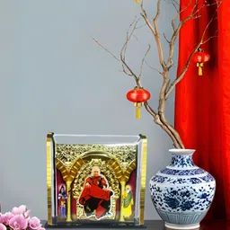 Adhvik Yellow Guruji Swaroop Car Dashboard Idol Religious Showpiece image 3