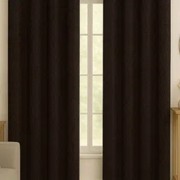 STITCHNEST Copper-Toned Jute Silk Door Curtain-image-16