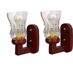 Somil Premium Designer Glass Wall / Night Lamp Elegant & Stylish Dcor Accent for Modern Interiors, color- White, Size:- 16.5 X 24.5 X 29 CM-image-60