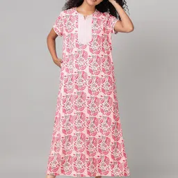 Clovia Women Floral Printed Nightdress-picture-47