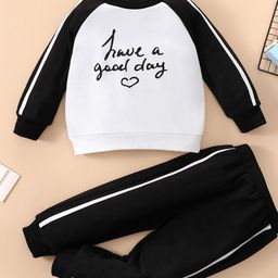 YK Girls Printed Round Neck Long Sleeves Sweatshirt With Joggers-image-68