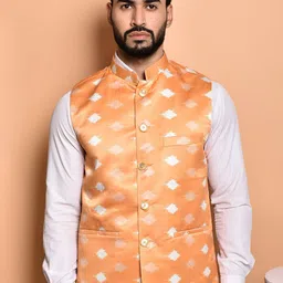 PRINTCULTR Printed Woven Nehru Jacket-picture-21