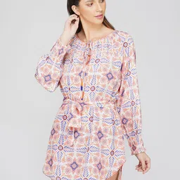 SZN Women Geometric Print Top-picture-5