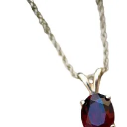 GenZcomplex Silver-Plated Garnet Stone Studded Pendants-image-42