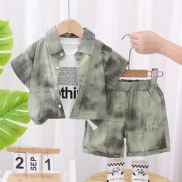 StyleCast x Revolte Boys Printed T-shirt and Shirt with Shorts-image-68