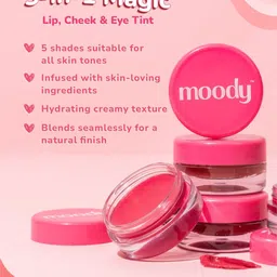 MOODY Plush Lip & Cheek Tint With Shea & Cacao Butter - 5 g - Bubblegum Burst image 3
