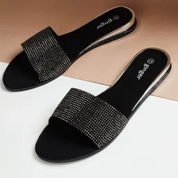Ginger by Lifestyle Women Embellished Open Toe Flats-12