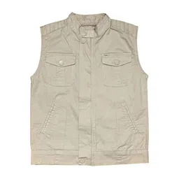 Gini and Jony Boys Mandarin Collar Sleeveless Tailored Jacket-image-19