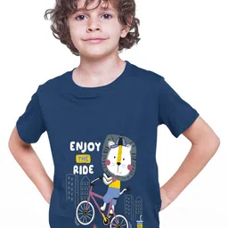 TeeSlix Unisex Blue Tshirts-42