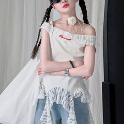 LULU & SKY Girls Off-Shoulder Cotton Top-picture-12