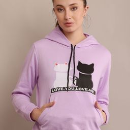 Raabta Fashion Women Hooded Casual Pullover Sweatshirt-image-4