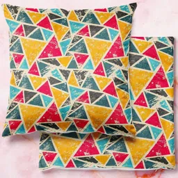 ArtzFolio Multicoloured Set of 2 Square Cushion Covers-picture-31