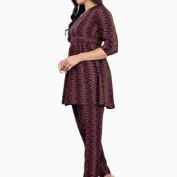 KANUDA Women Blue Poly Crepe Kurta Sets-picture-10