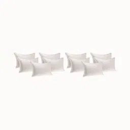 JDX White 10 Pieces Cotton Sleeping Pillows-image-27