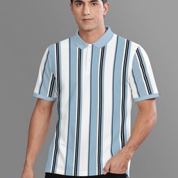 BULLMER Men Printed Polo Collar T-shirt-image-23
