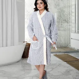 Cortina Fluffy Pure Cotton Bath Robe-picture-11