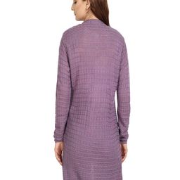 CLAPTON Self Design Woollen Open Front Longline Shrug image 2