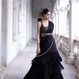 Renee Label Embroidered Sequinned Ready to Wear Lehenga & Blouse With Dupatta-picture-57