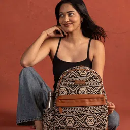 URBAN SPACE Aztec Women Black Everyday Casual Laptop Backpack-12