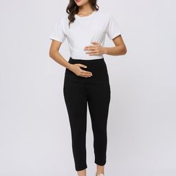 Evamomies Cotton Ankle Length Maternity Leggings-picture-32