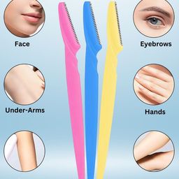 basicare Set Of 3 Eyebrow Razor & Slant Tweezers image 4