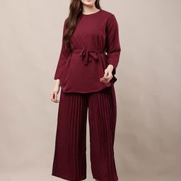 Moda Rapido Women Solid Co-Ords Set-image-12