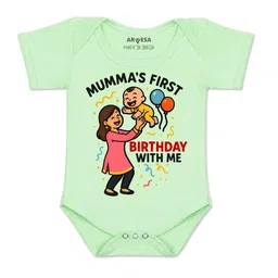 Arvesa Kids-Unisex Green Cotton Rompers-picture-20