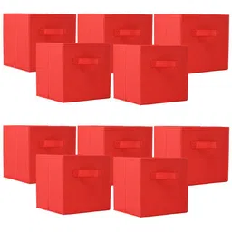Kuber Industries Red 10 Pieces Drawer Organiser-13