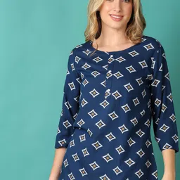 V-Mart Women Ethnic Geometric Printed Tunic-picture-11