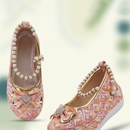 BAESD Girls Embellished Round Toe Ballerinas with Bows-image-59