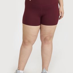 Hunnit Women Slim Fit High-Rise Training or Gym Sports Shorts with Antimicrobial Technology-14