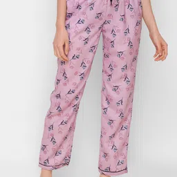 ETC Printed Mid Rise Lounge Pants-image-76