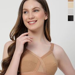 LILY Pack of 4 Cut and Sew Full Coverage Minimizer Bra-picture-51