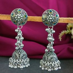 Efulgenz Contemporary Jhumkas Earrings-image-44