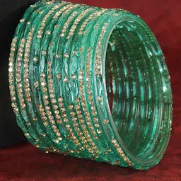 LAVAZZA Set Of 12 Zircon-Studded Bangles-1