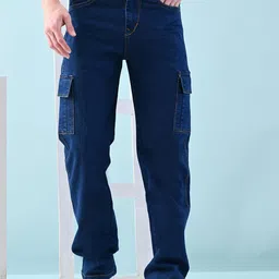 SZN Men Classic Jogger Mid-Rise Low Distress Jeans-image-1