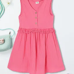 max Girl Fit & Flare Sleeveless Knee Length Dress-picture-41