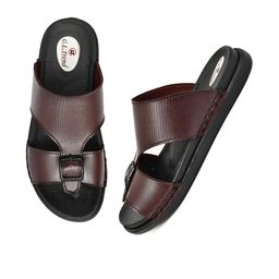 G L Trend Brown Leather Sandals-image-50