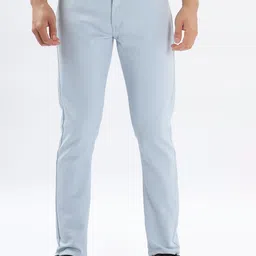 COLOR HUNT Men Smart Tapered Fit Easy Wash Chinos Trousers-image-50