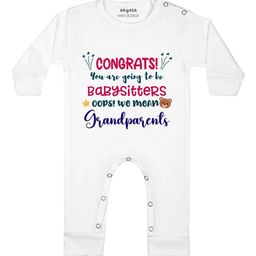 Arvesa Congrats Your Going to Be Grandparents Printed Bodysuit-image-50
